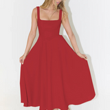 Helena | Vestido largo con escote cuadrado