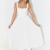 Helena | Vestido largo con escote cuadrado