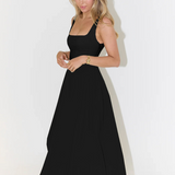 Helena | Vestido largo con escote cuadrado