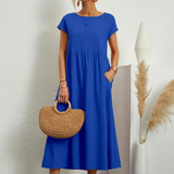 Marcia | Vestido de verano de tela premium estilo Floating
