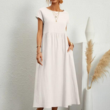 Marcia | Vestido de verano de tela premium estilo Floating
