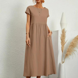 Marcia | Vestido de verano de tela premium estilo Floating