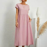 Marcia | Vestido de verano de tela premium estilo Floating