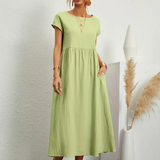 Marcia | Vestido de verano de tela premium estilo Floating