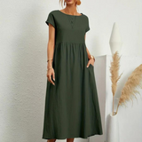 Marcia | Vestido de verano de tela premium estilo Floating