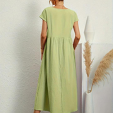 Marcia | Vestido de verano de tela premium estilo Floating