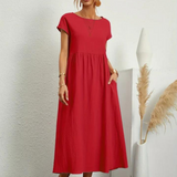 Marcia | Vestido de verano de tela premium estilo Floating