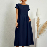 Marcia | Vestido de verano de tela premium estilo Floating