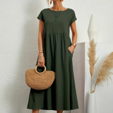 Marcia | Vestido de verano de tela premium estilo Floating
