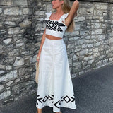 Leana - Conjunto de top y falda