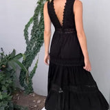 Aurélie | Elegante vestido de encaje con escote en V