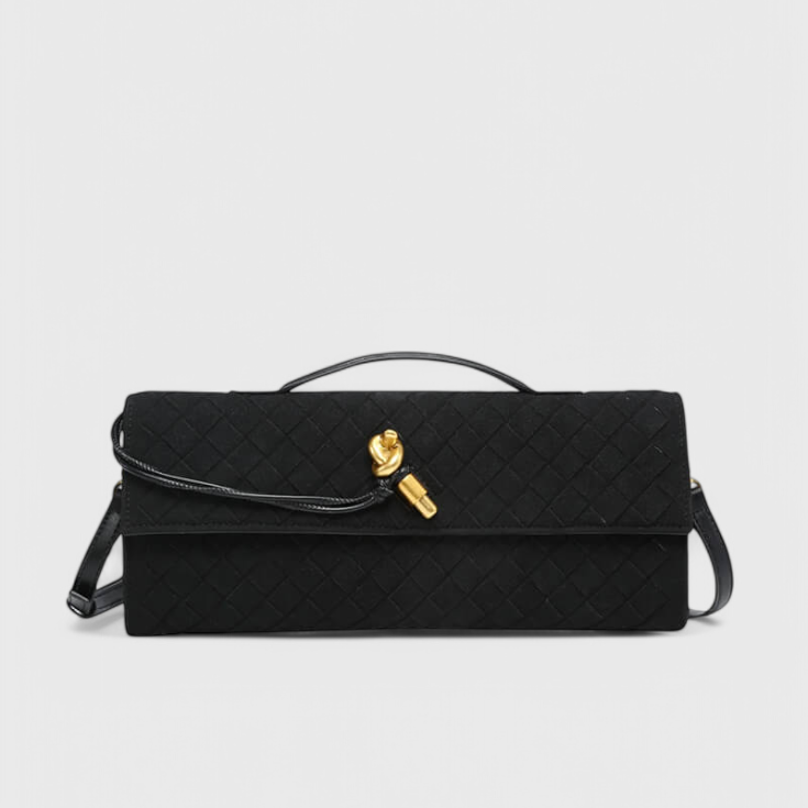 Melanie | Bolso de Hombro Clásico de Ante