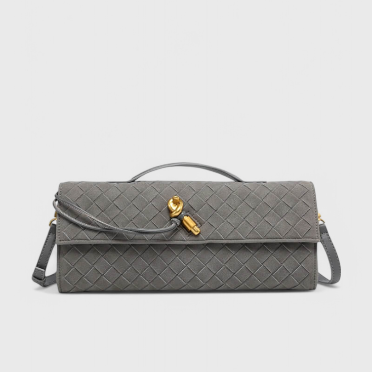 Melanie | Bolso de Hombro Clásico de Ante