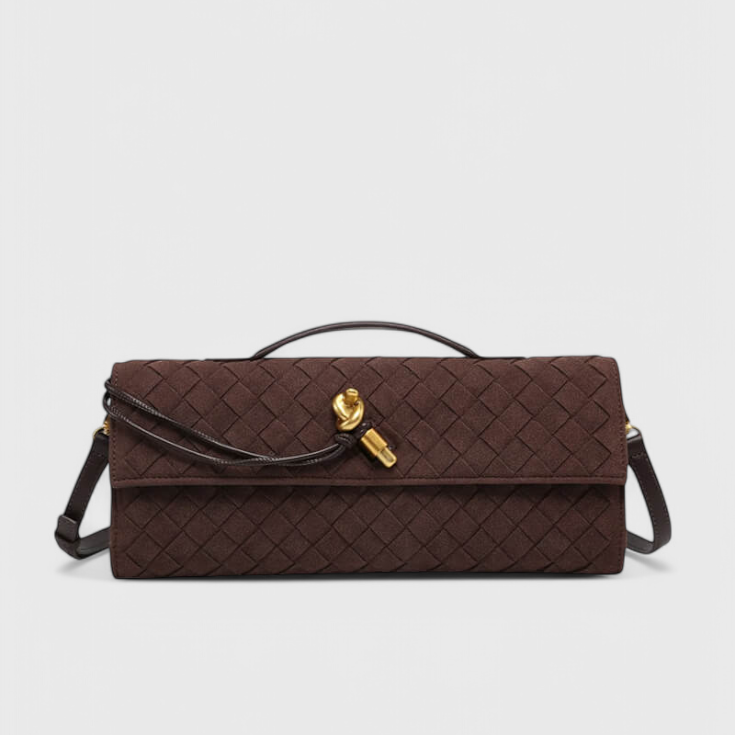 Melanie | Bolso de Hombro Clásico de Ante