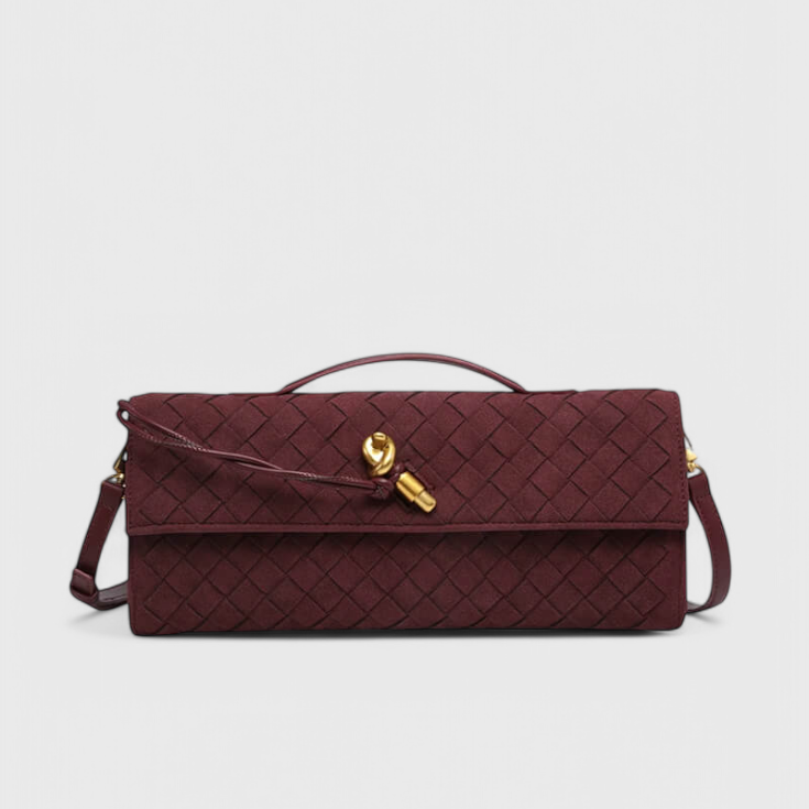 Melanie | Bolso de Hombro Clásico de Ante
