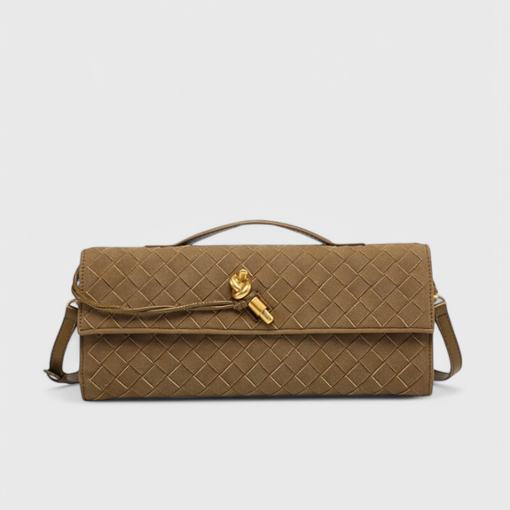 Melanie | Bolso de Hombro Clásico de Ante