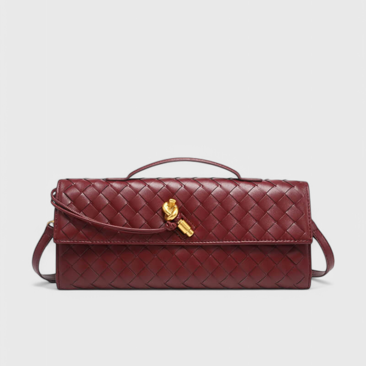 Melanie | Clutch con Detalle de Nudo Dorado