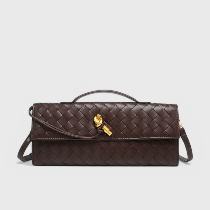 Melanie | Clutch con Detalle de Nudo Dorado