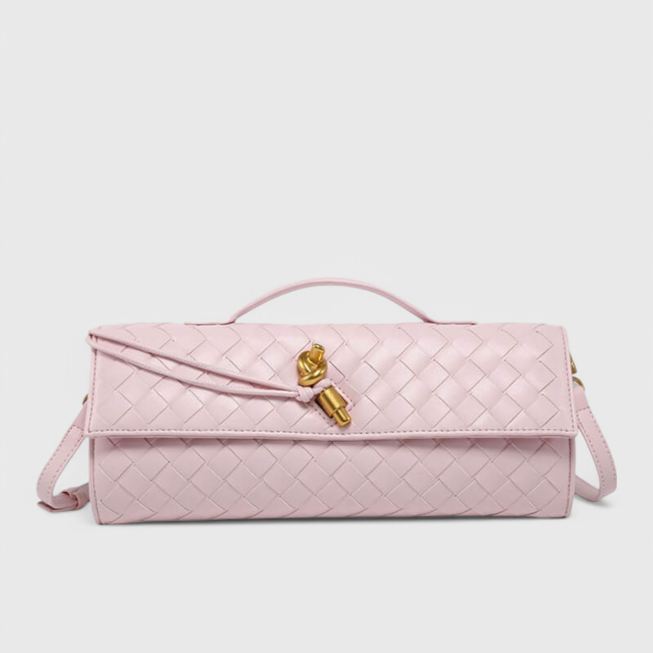 Melanie | Clutch con Detalle de Nudo Dorado
