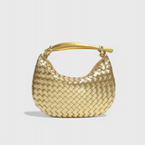 Gerda | Bolso Woven con Asa Dorada