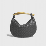 Gerda | Bolso Woven con Asa Dorada