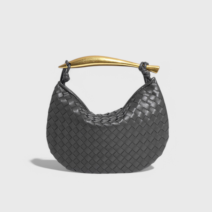 Gerda | Bolso Woven con Asa Dorada