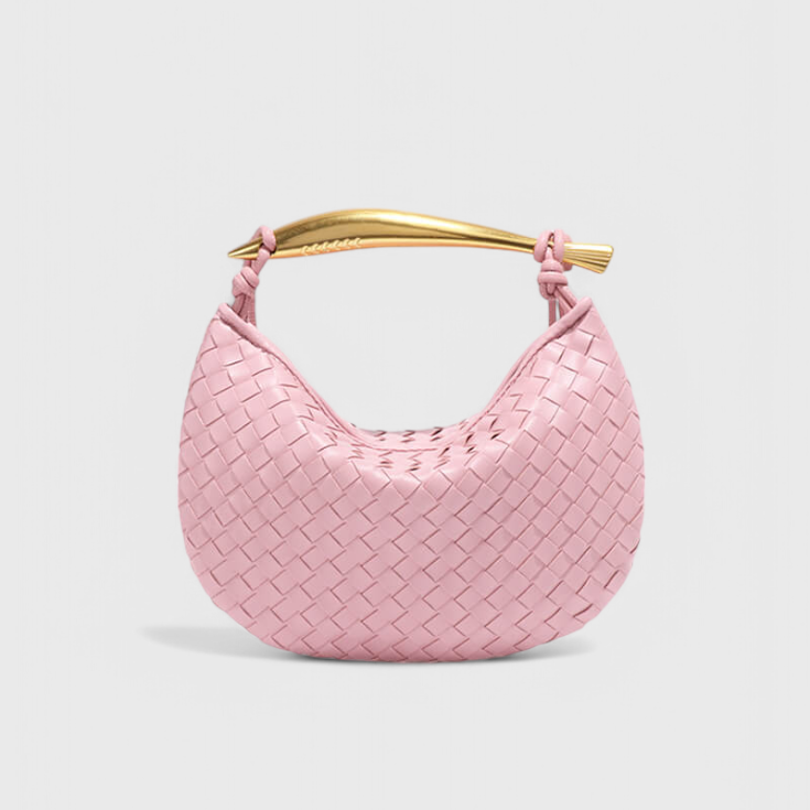Gerda | Bolso Woven con Asa Dorada