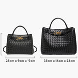Valeria | Bolsa Diaria Tejida Índigo