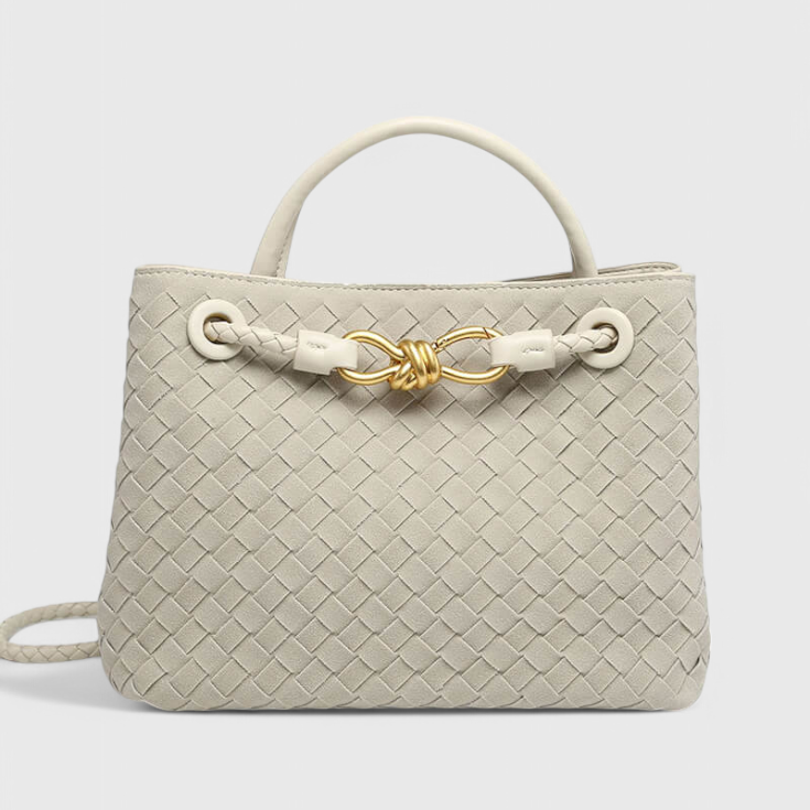 Valeria | Bolsa Diaria Tejida Índigo