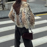 Abrigo animal print
