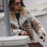 Abrigo animal print