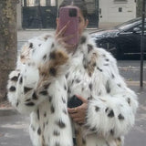 Abrigo animal print