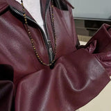 Bomber de cuero