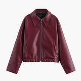Bomber de cuero