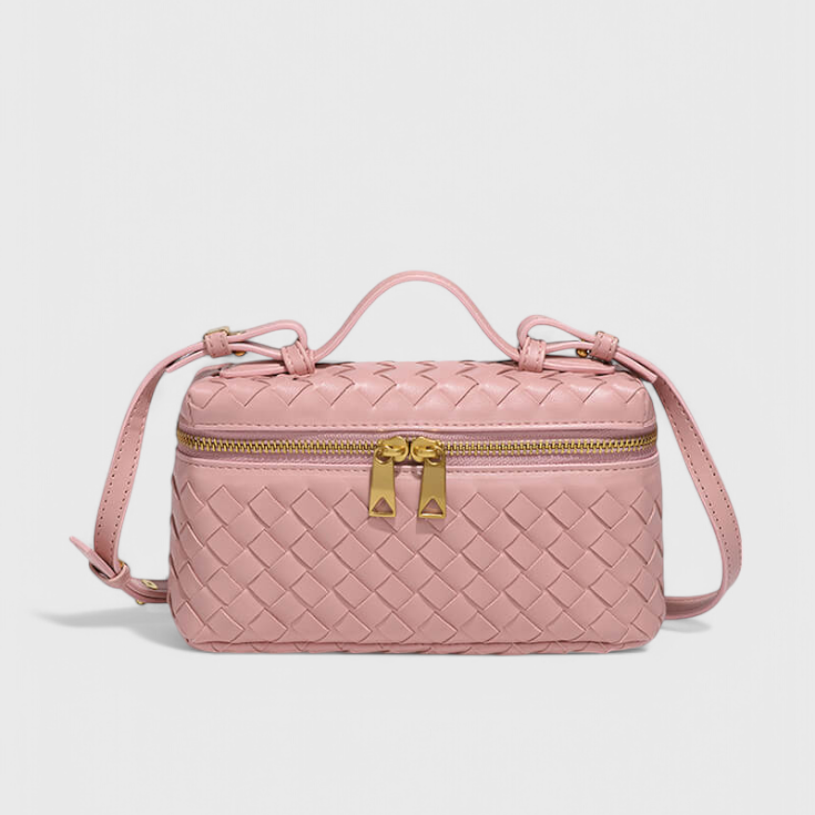 Milla | Bolso Mini Woven con Accesorios Dorados