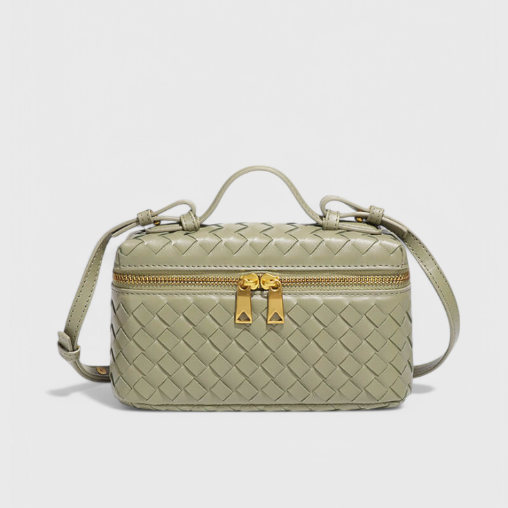 Milla | Bolso Mini Woven con Accesorios Dorados