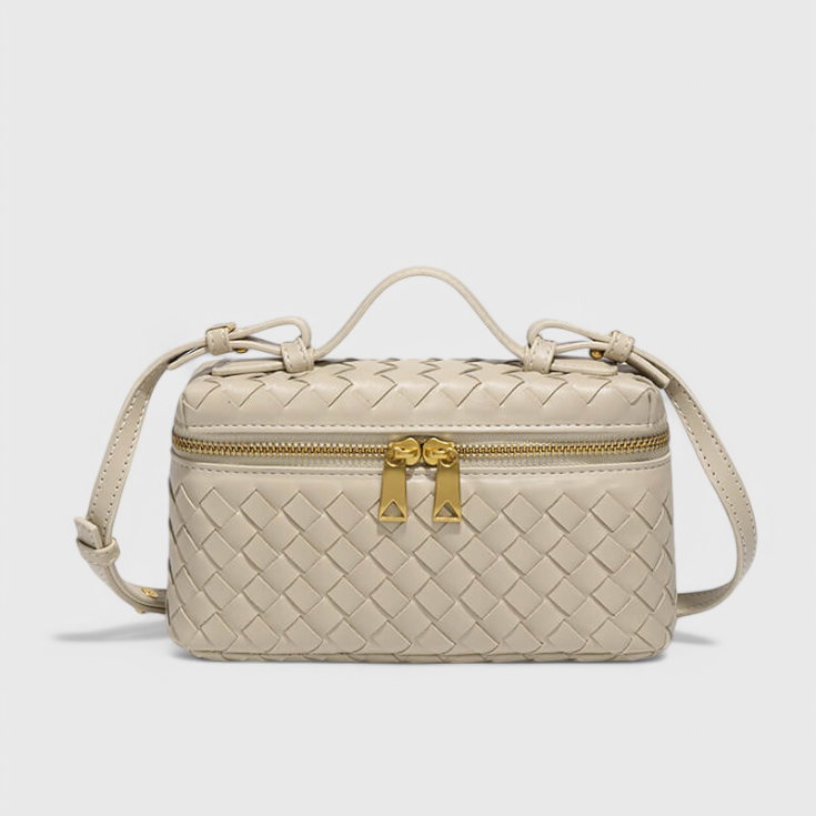 Milla | Bolso Mini Woven con Accesorios Dorados