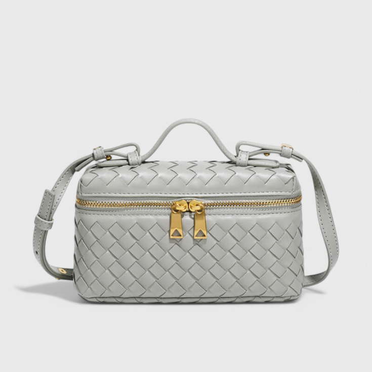 Milla | Bolso Mini Woven con Accesorios Dorados