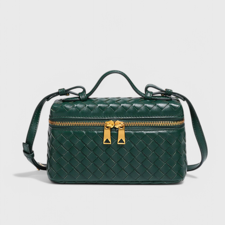 Milla | Bolso Mini Woven con Accesorios Dorados