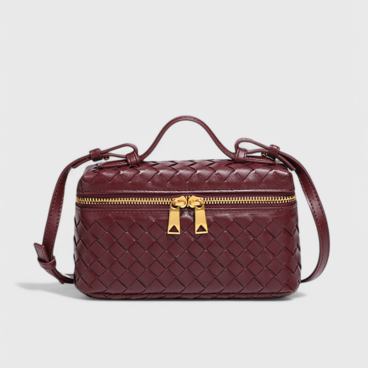 Milla | Bolso Mini Woven con Accesorios Dorados