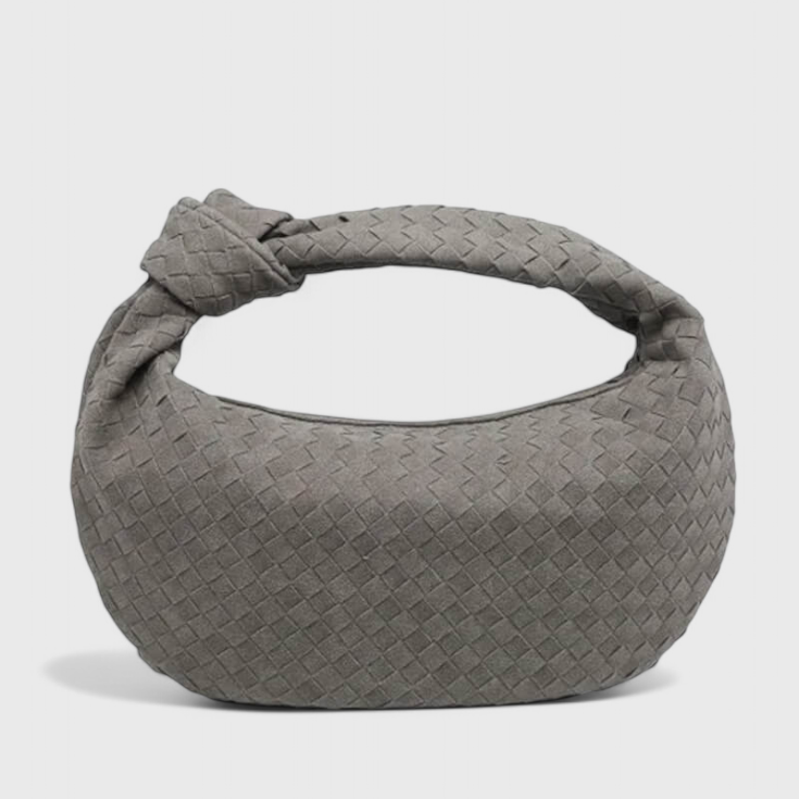 Patricia | Lila Bolso Mediano Woven con Detalle de Nudo