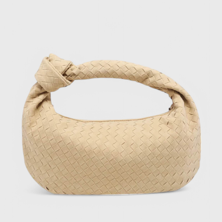 Patricia | Lila Bolso Mediano Woven con Detalle de Nudo