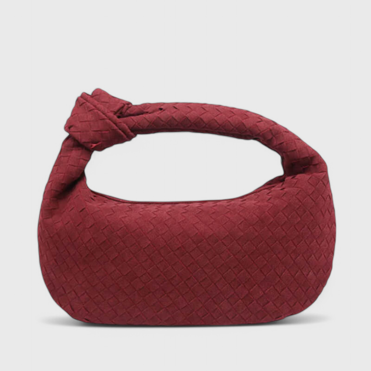 Patricia | Lila Bolso Mediano Woven con Detalle de Nudo