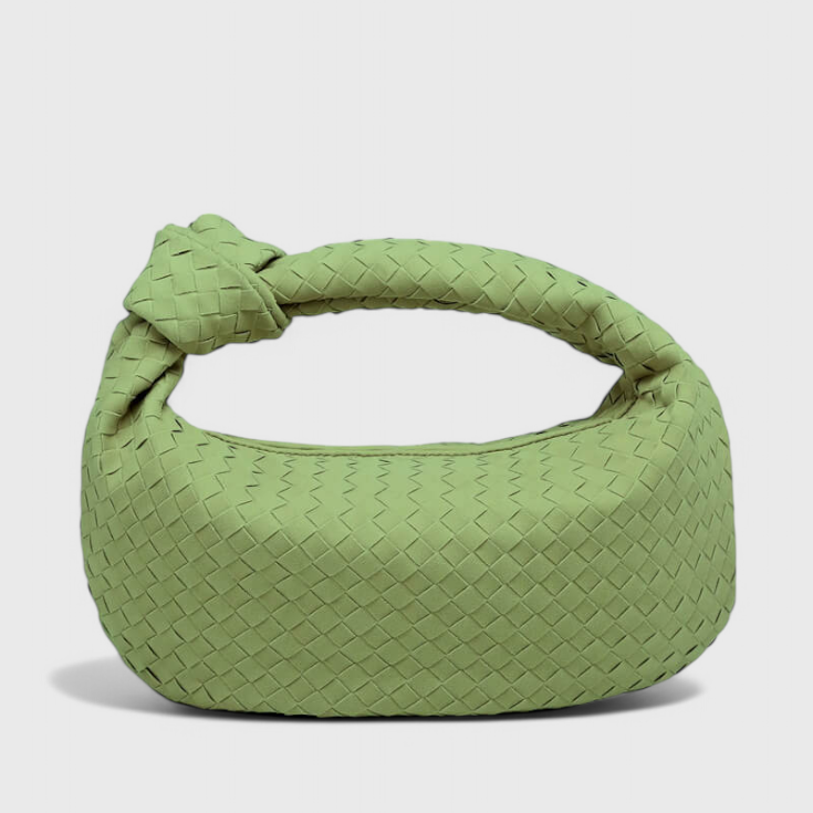 Patricia | Lila Bolso Mediano Woven con Detalle de Nudo