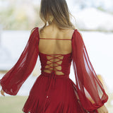Alma - Minivestido con mangas abullonadas