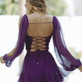 Alma - Minivestido con mangas abullonadas