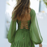 Alma - Minivestido con mangas abullonadas