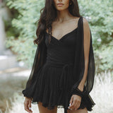 Alma - Minivestido con mangas abullonadas