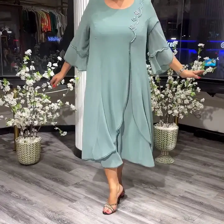 Marzenna | Vestido midi – Susurro de Elegancia