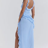 Dalia | Vestido largo con volantes